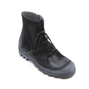 NEW LOFINA lace-up suede boots in black
